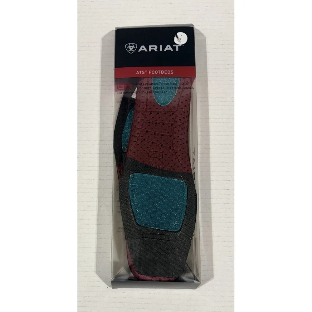 ARIAT - Men's ATS‎ Square Toe Footbed Shoe Boot Insoles - NEW in package